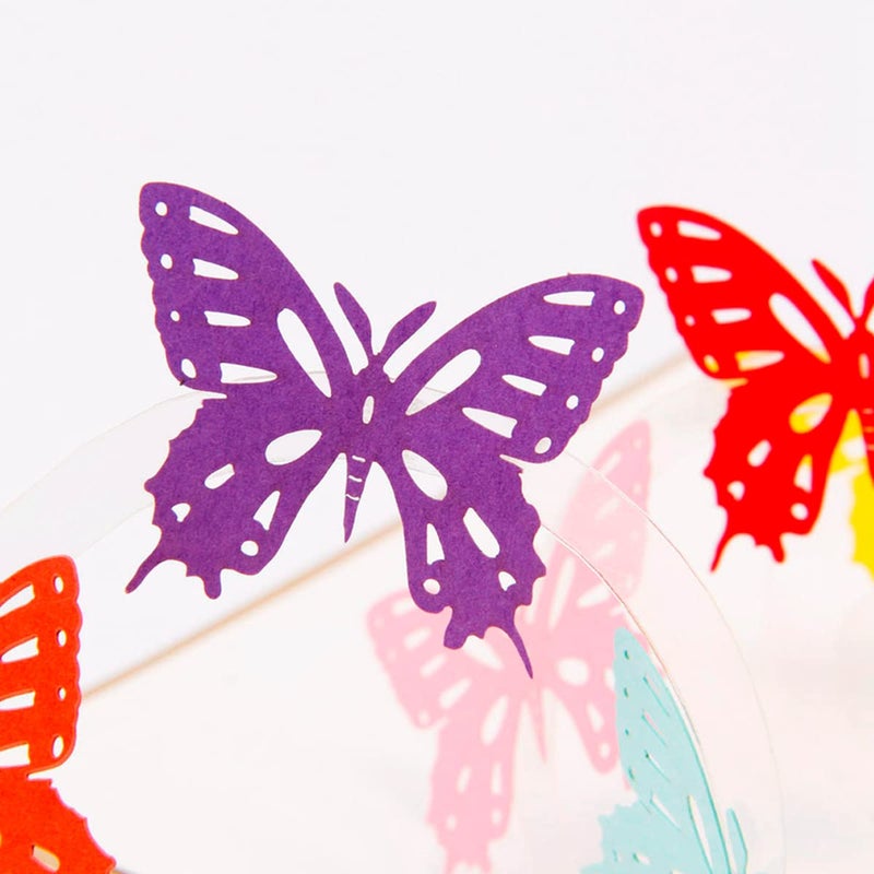 ENJOYPRO 3D Pop Up Cards Greeting Cards Christmas Tree Laser Cut card with Envelope for Xmas and Happy New Year (3D Butterfly, Pack of 1) - Image 4